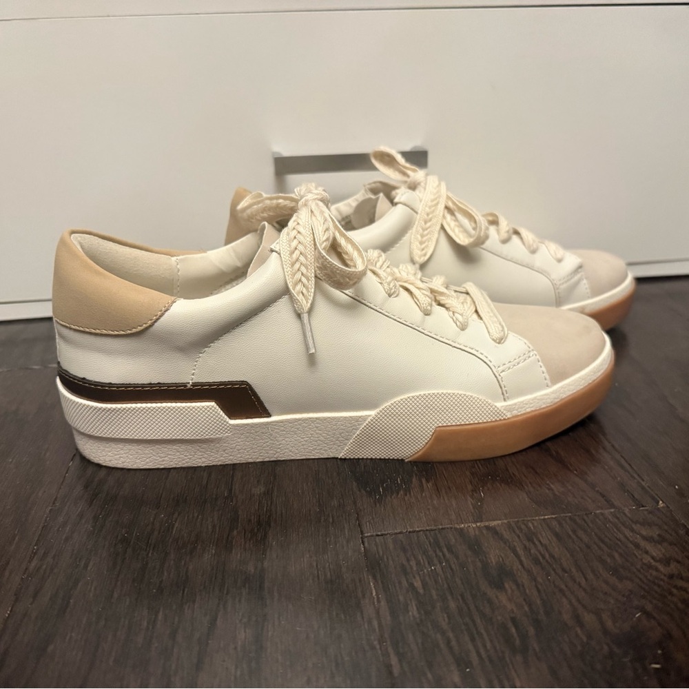 DV by Dolce Vita Cream and Tan Sneakers